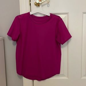 Lululemon pink High- Neck Running and Training t shirt